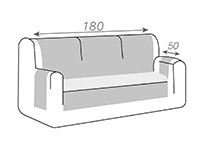 Funda couch cover belmarti r-180 3 plazas