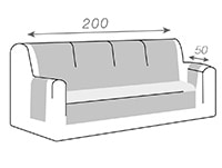 Funda couch cover belmarti r-200 4 plazas