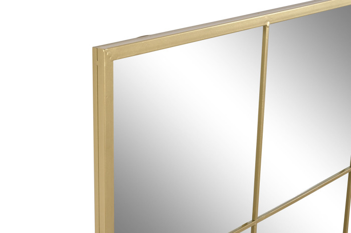 Espejo  ventana dorado 90 x 120 cm