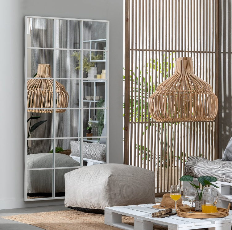 Espejo ventana blanco 90 x 180 cm