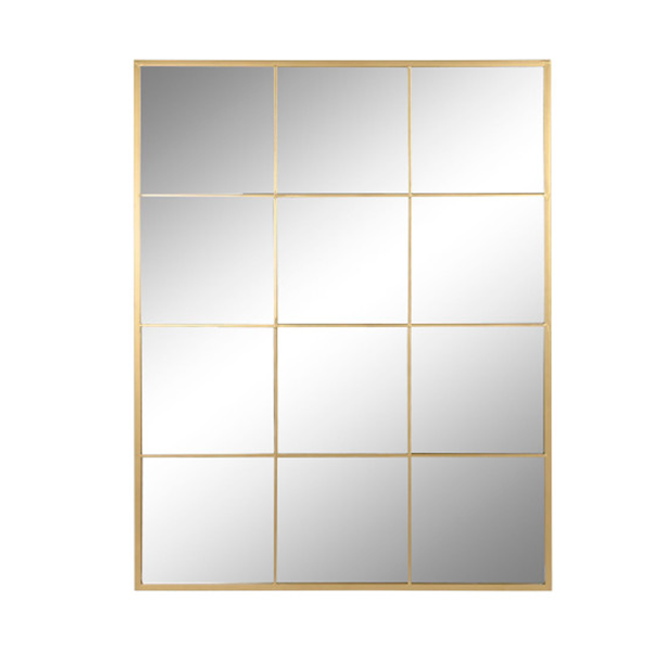 espejo ventana dorado