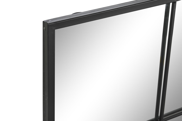 Espejo ventana negro 90 x 90 cm