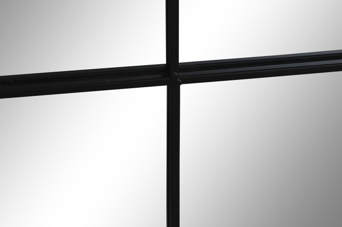 Espejo ventana negro 90 x 90 cm
