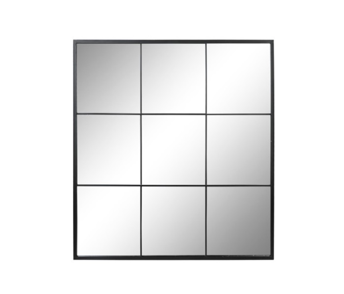 Espejo ventana negro 90 x 90 cm