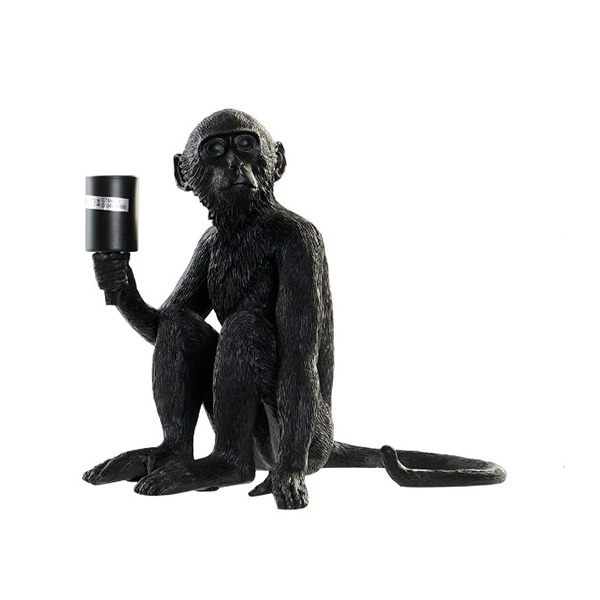 lampara mono negro resina sevilla