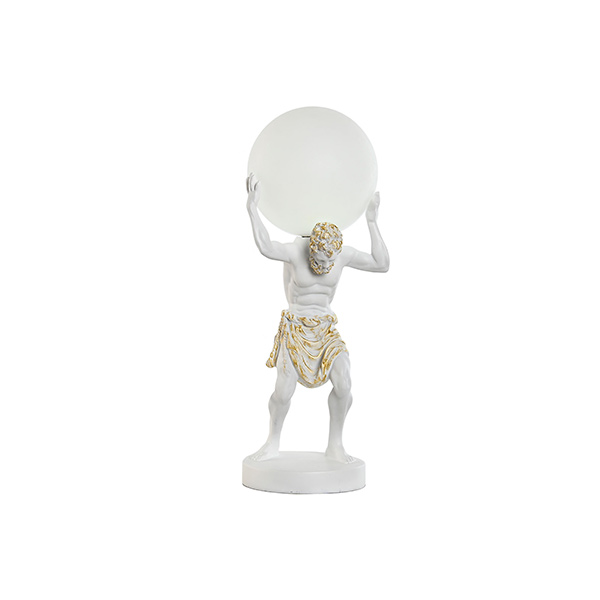 Lámpara de sobremesa Atlas blanca