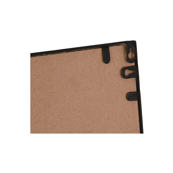 Espejo de Pared con Cuadrícula Metálica Negra – Estilo Industrial (122x122 cm)