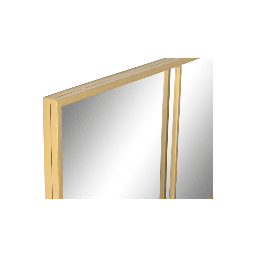 Espejo hierro 122X2X122 dorado