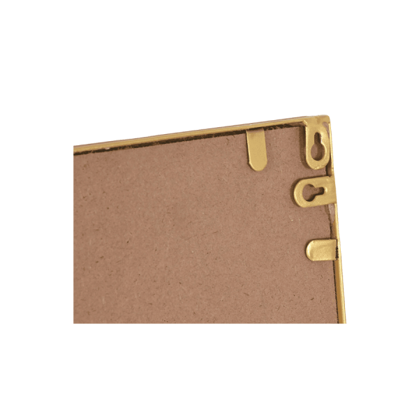 ESPEJO HIERRO CRISTAL 122X1X122 VENTANA DORADO