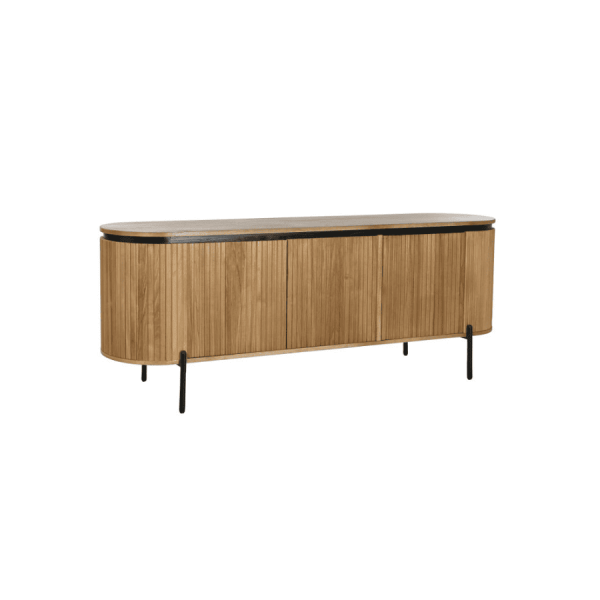 BUFFET PAULOWNIA METAL 170X40X80 30,19 NATURAL