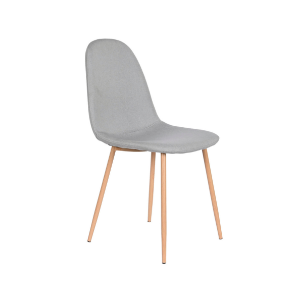 SILLA POLIESTER HIERRO 44X51,5X90,5 SIMIL MADERA