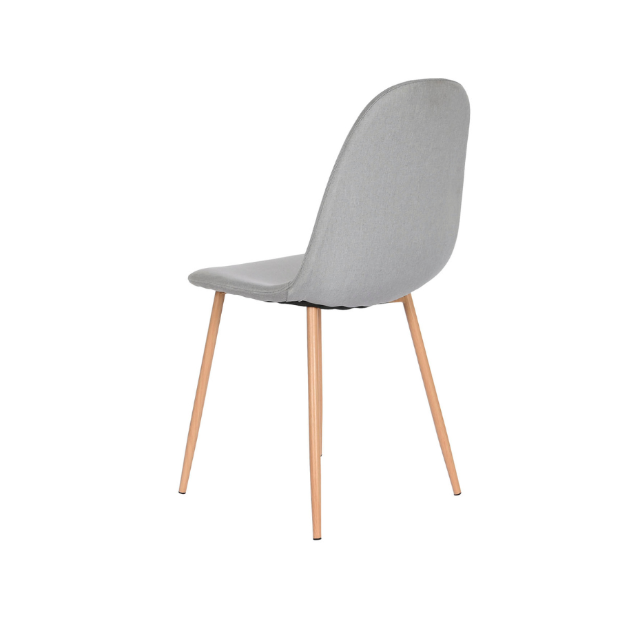 Pack 4 sillas comedor gris claro