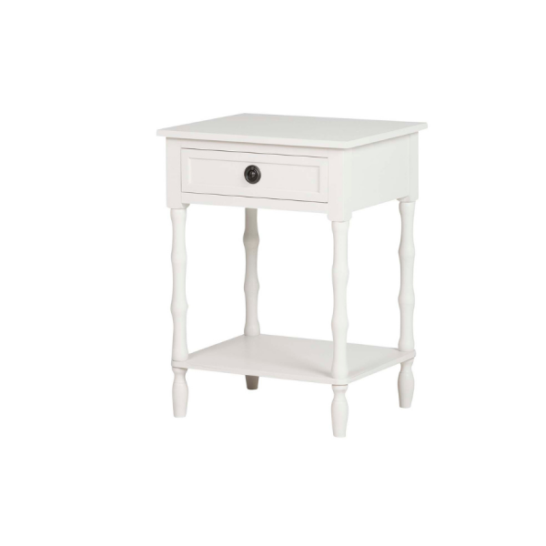 MESITA MDF PINO BEIGE 48x40x66 CM Aporta un toque clásico y delicado a tu hogar con esta elegante mesita auxiliar de MDF y pino en tono beige.