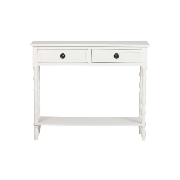 CONSOLA MDF PINO BEIGE 90x30x75 CM - 295€. Añade un toque de elegancia clásica a tu entrada, salón o dormitorio con esta consola de estilo romántico