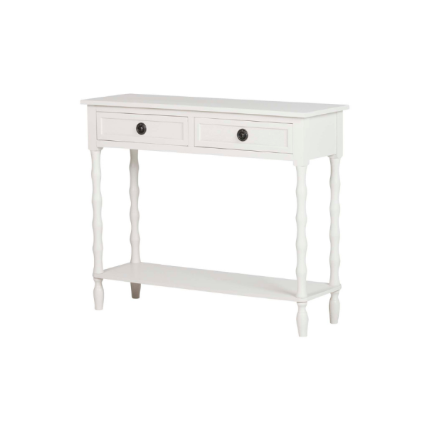 CONSOLA MDF PINO BEIGE 90x30x75 CM - 295€. Añade un toque de elegancia clásica a tu entrada, salón o dormitorio con esta consola de estilo romántico