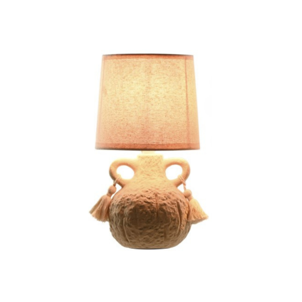 Lámpara sobremesa cerámica/beige