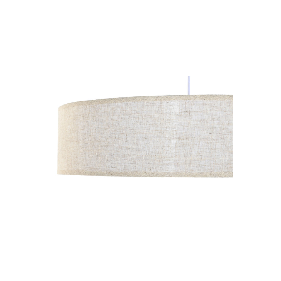 Lámpara de techo lino crudo 60cm opción plafón