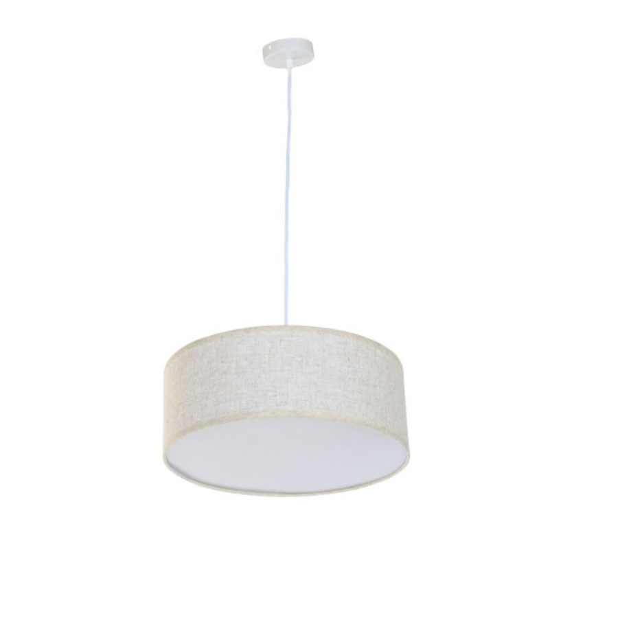Lámpara de techo lino crudo 40 cm