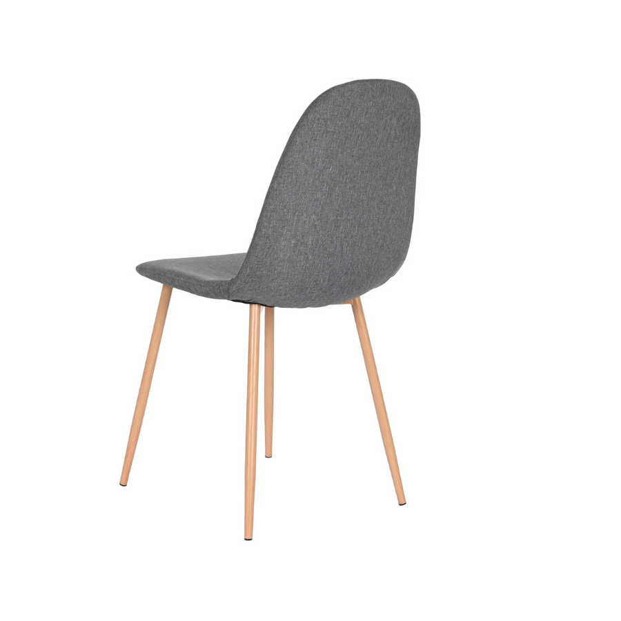Pack 4 sillas comedor gris oscuro
