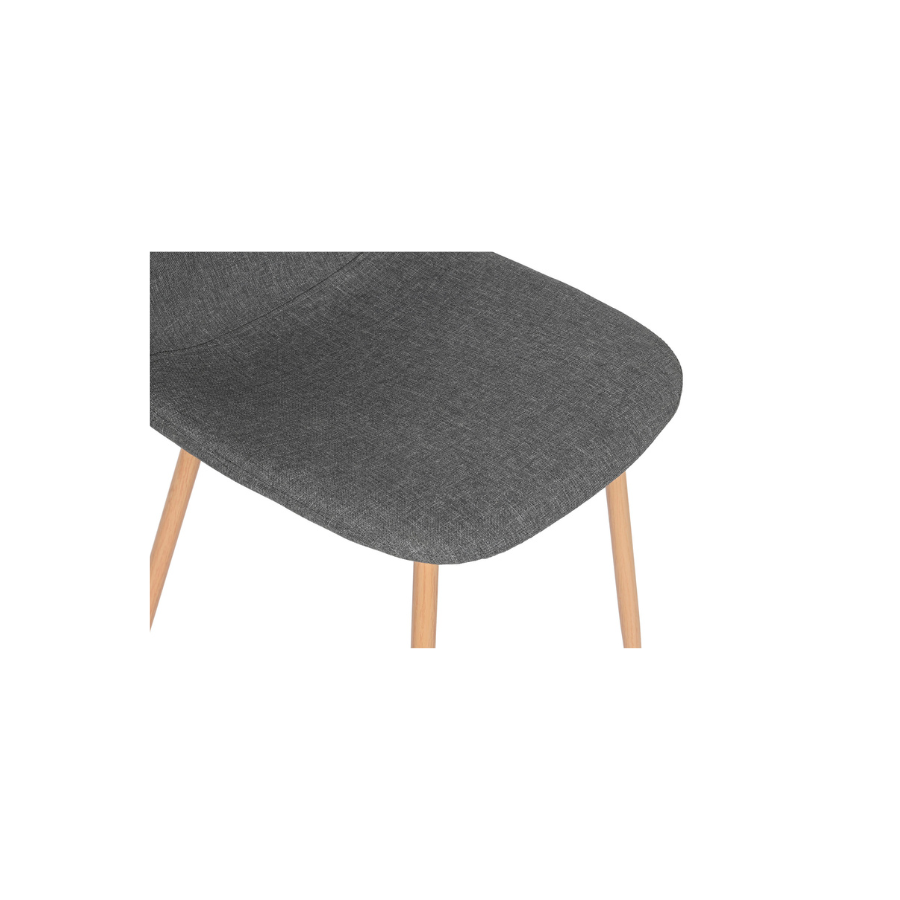 Pack 4 sillas comedor gris oscuro