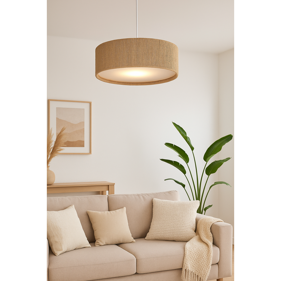 Lámpara de techo cuerda 40 cm