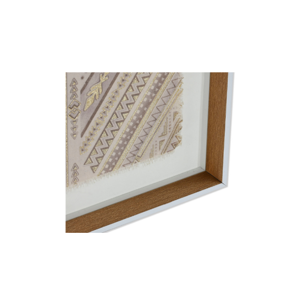 Dale un toque natural y elegante a tu hogar con este set de 2 cuadros de lienzo de yute en relieve 3D (50x3,8x60 cm). Su diseño geométrico artesanal con tonos beige y dorados combina a la perfección con estilos boho, nórdico o rústico. Ideales para decorar el salón, dormitorio o recibidor, aportando calidez y personalidad a cualquier espacio.