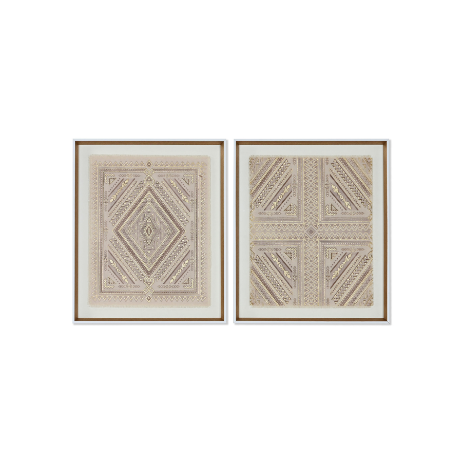 Cuadros Lienzo Yute 3D (set de 2)