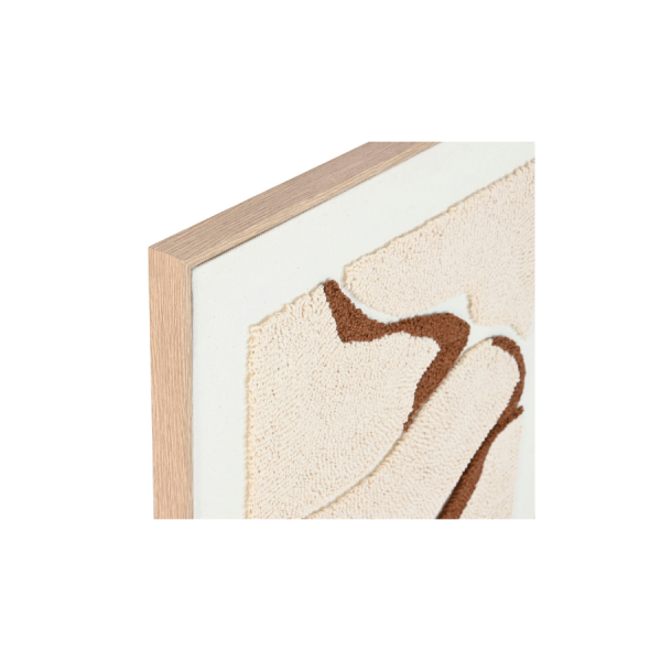 Este set de 2 cuadros en lienzo de poliéster con diseño abstracto es la elección ideal para quienes buscan una decoración moderna y versátil. Cada pieza mide 50x3x70 cm