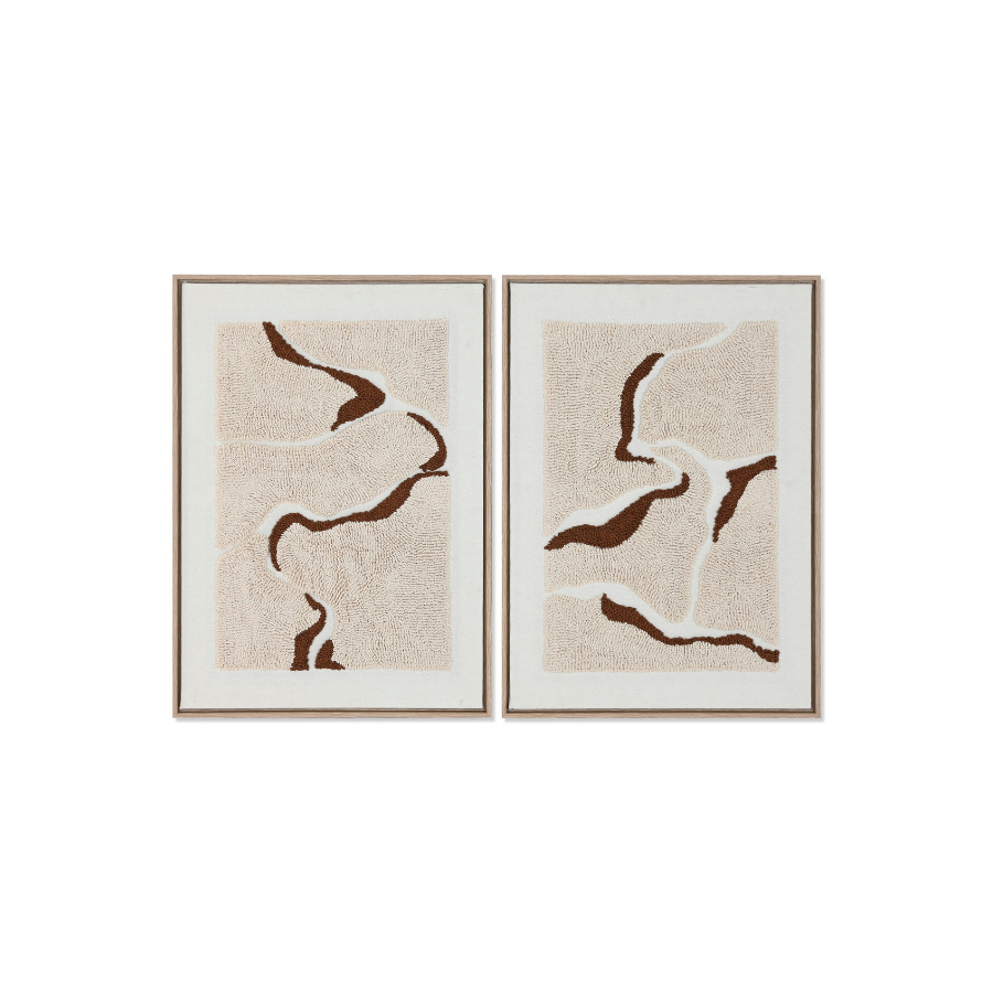 Cuadros Lienzo Poliéster Abstracto (set de 2)