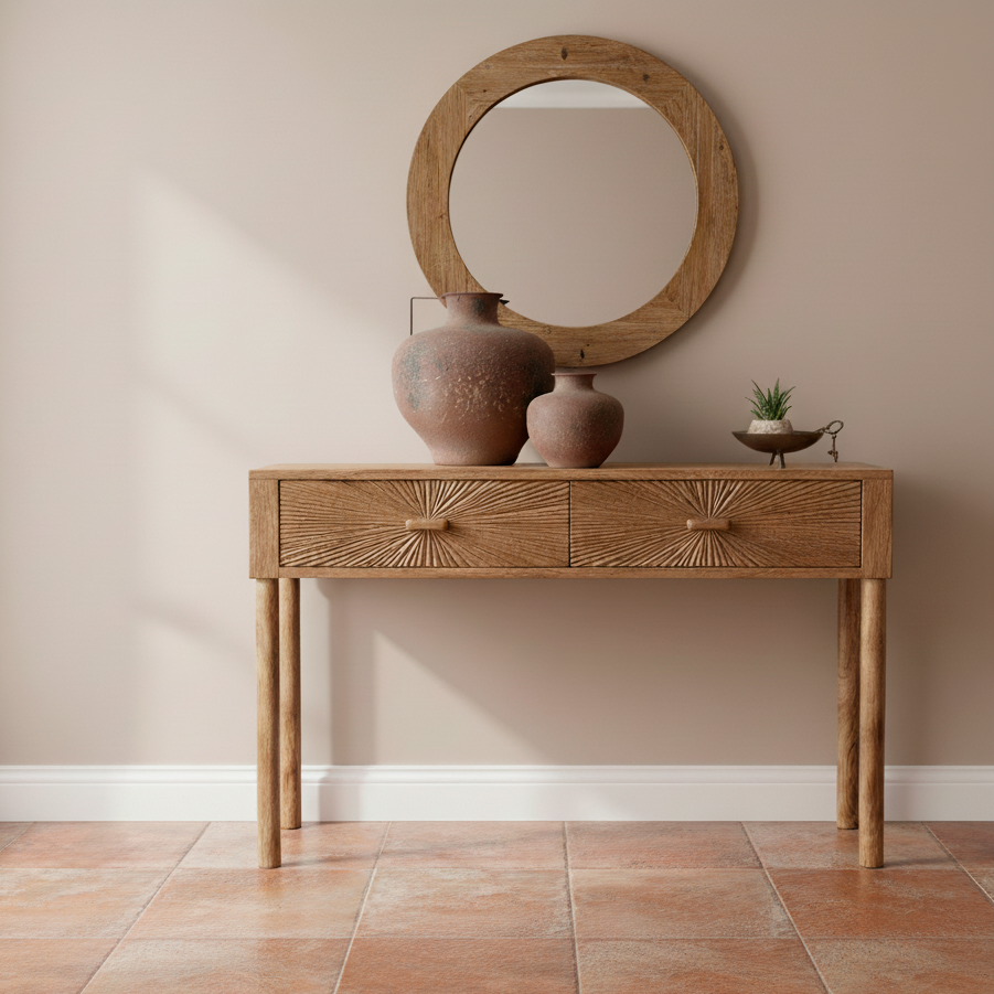 Jarrón metal envejecido