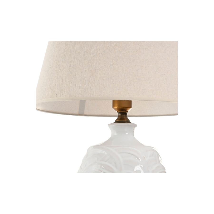 Lámpara Porcelana Lino Hojas