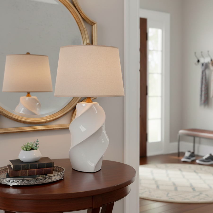 Lámpara Porcelana Espiral