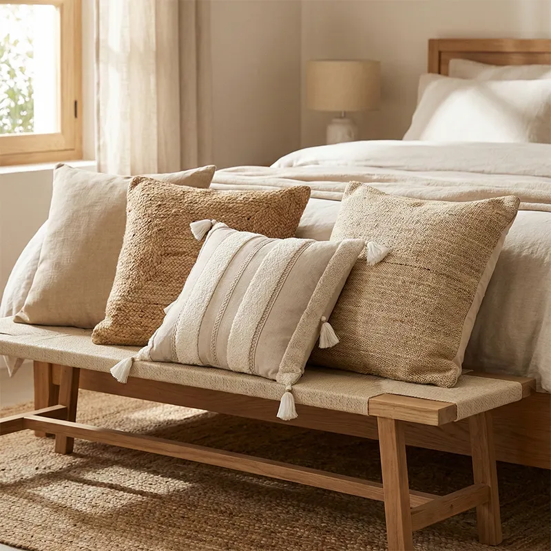 Cojín Algodón 45 x 45 Natural