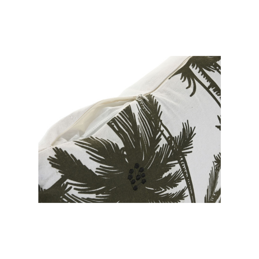 Cojín Algodón Palmeras Verde