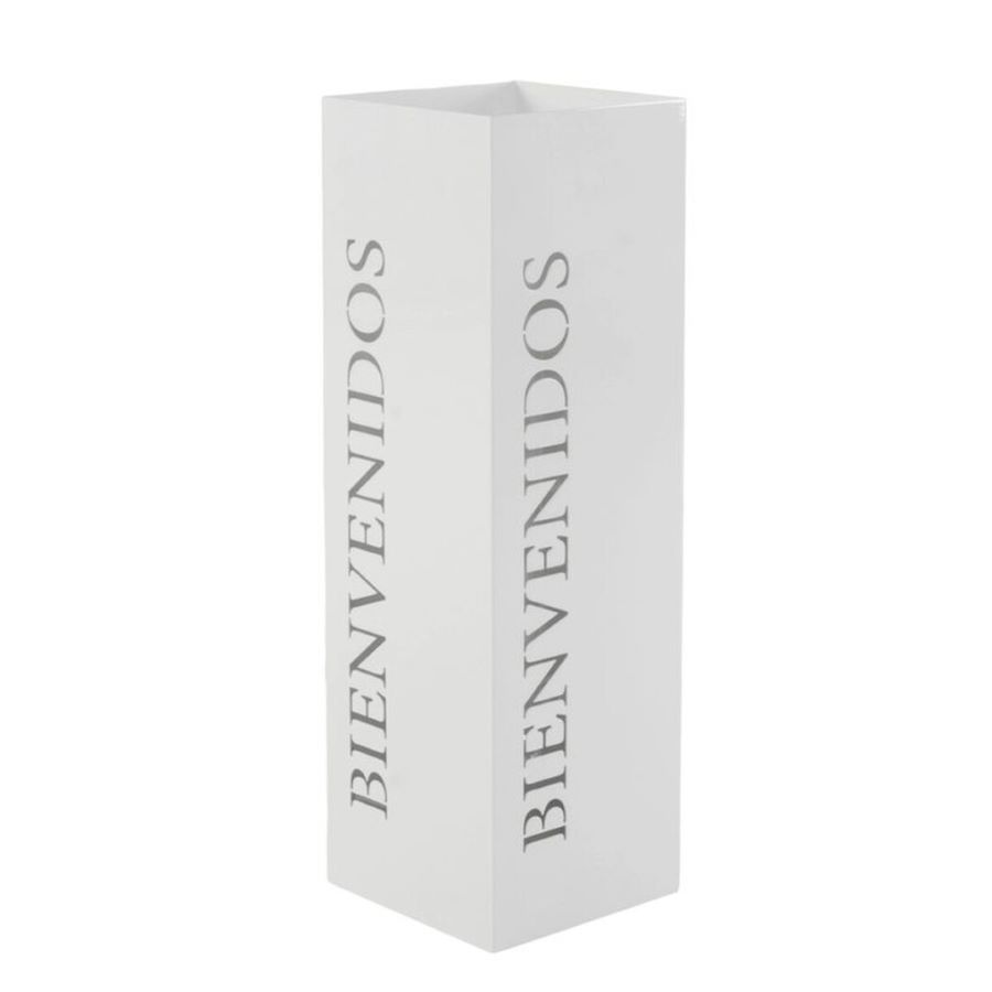 Paragüero Metal Bienvenido Blanco