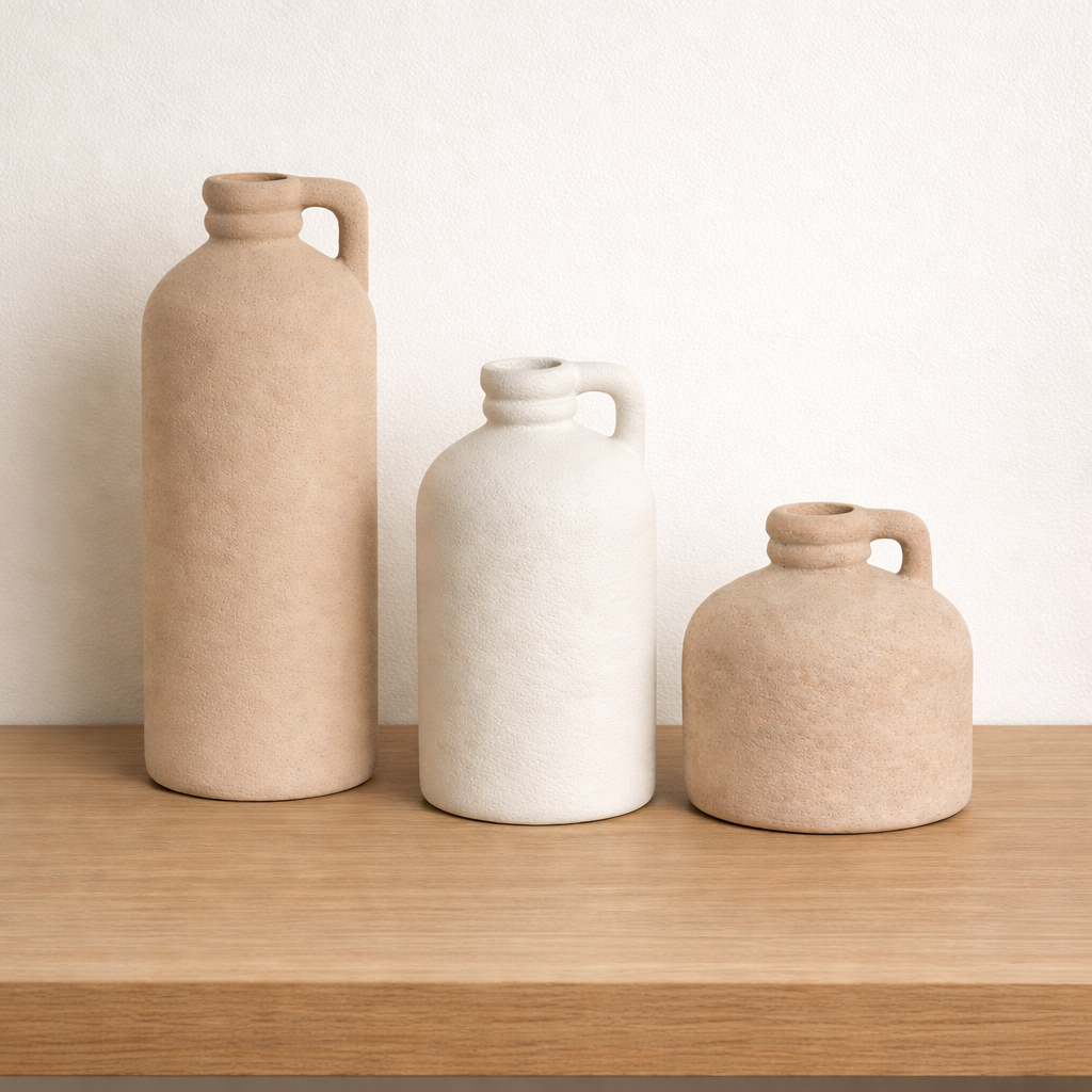 Jarrones Gres Multicolor Set 3