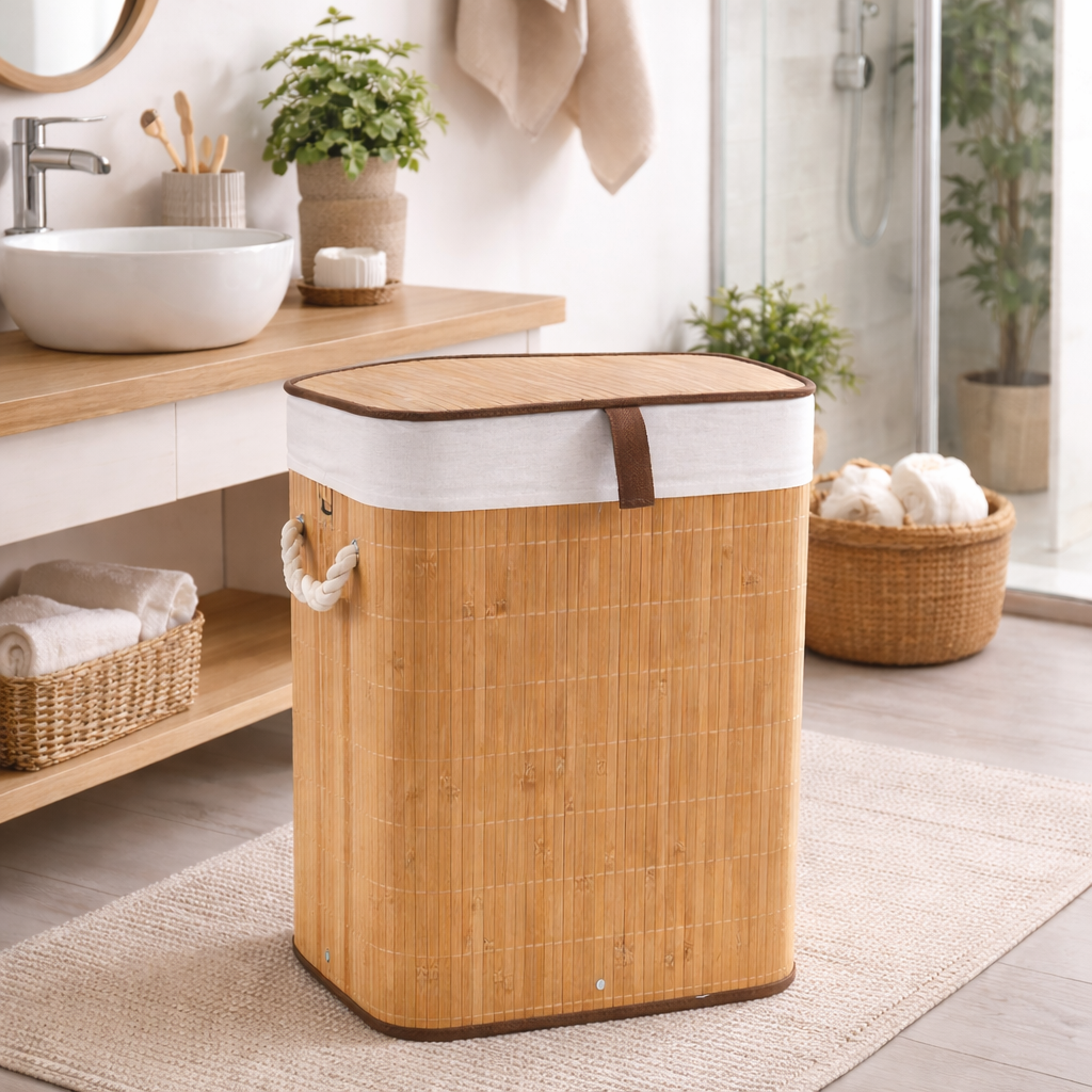 Cesto Ropa Bambú