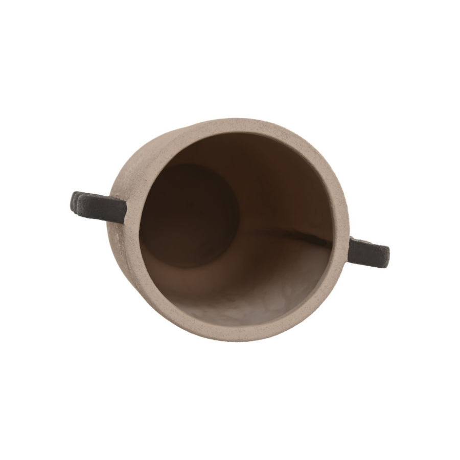 Jarrones de Gres Rugoso Marrón