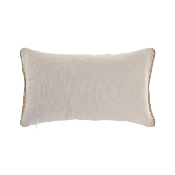 Cojín de Algodón y Yute Natural 30×50 cm