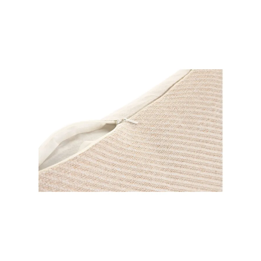 Cojín Algodón + Yute Borlas 45 x 45