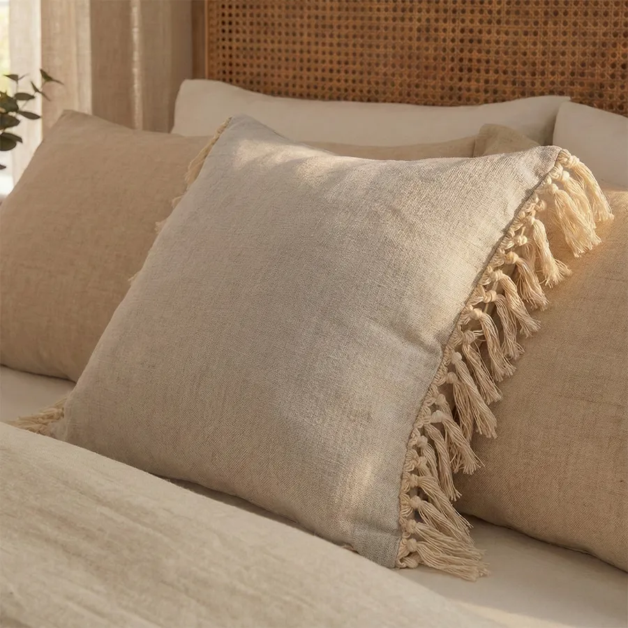 Cojín Algodón Natural 45 x 45