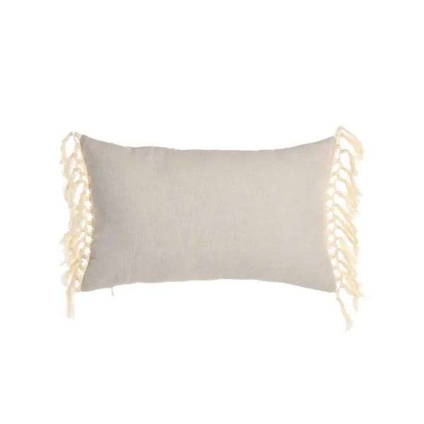 Cojín de Algodón Crema 30×50 cm