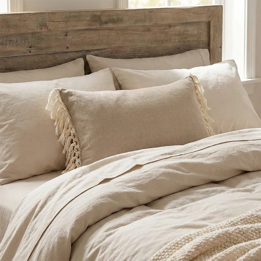 Cojín Algodón Natural 50 X 30