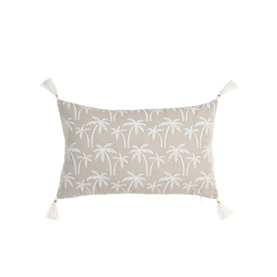 Cojín Palmeras Beige 50 x 30