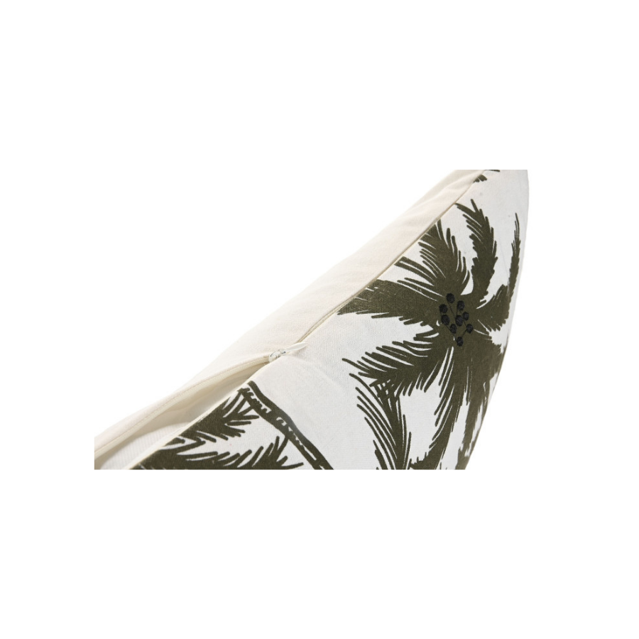 Cojín Algodón Palmeras Verde
