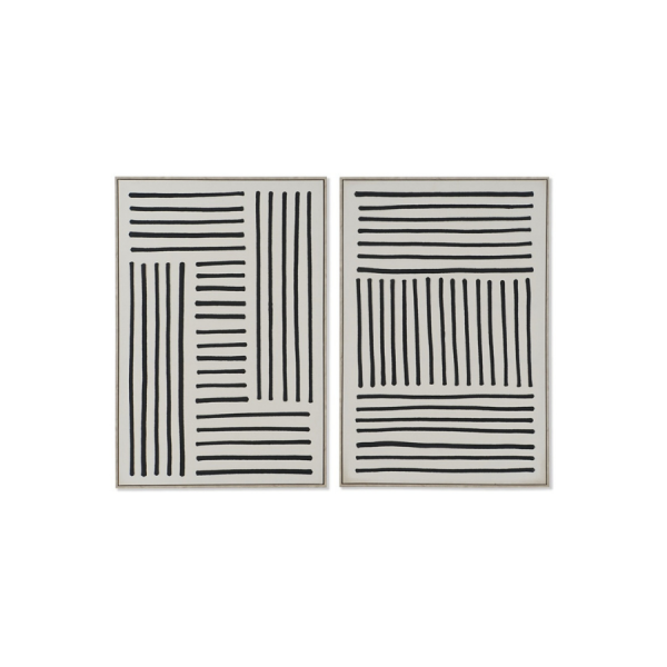 SET 2 CUADROS LÍNEAS 3D