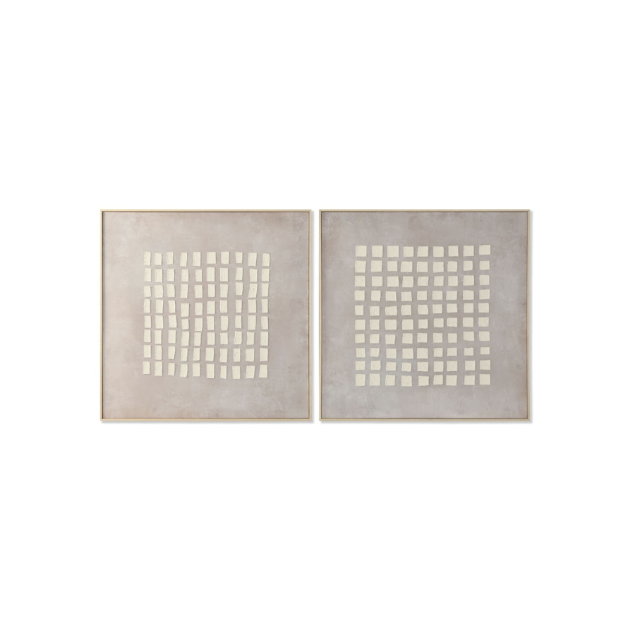 SET 2 CUADROS LINO MODERNO YESO