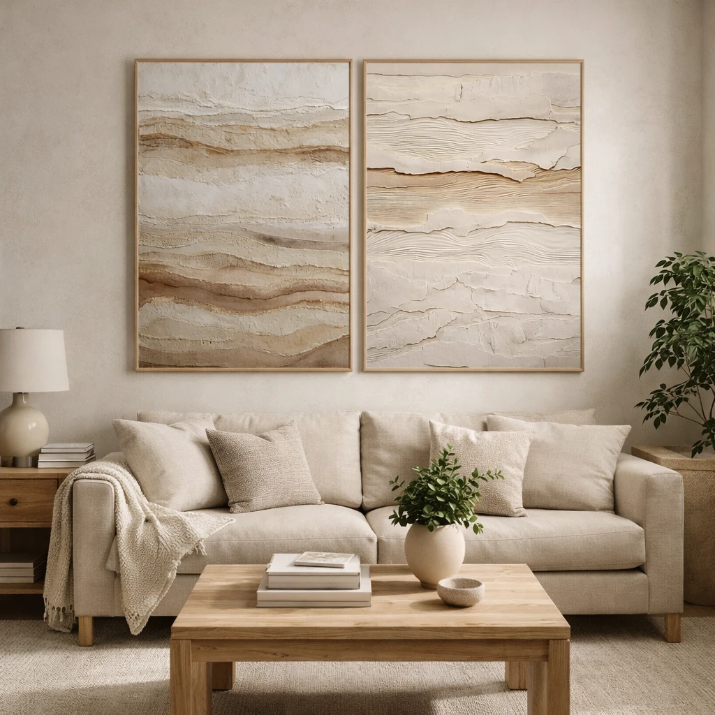 SET 2 CUADROS PINTADO MANO