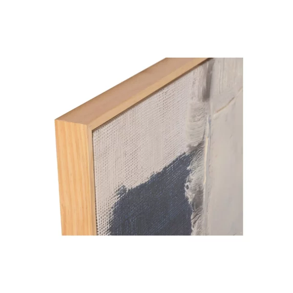 SET 2 CUADROS LIENZO PINO 103 x 4 x 143 CM ABSTRACTO Este elegante set de 2 cuadros abstractos en lienzo destaca por su original composición de texturas y superposición de materiales que aportan profundidad y carácter artístico.