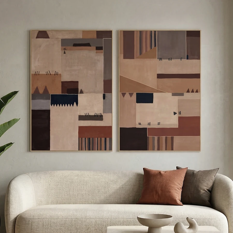 SET 2 CUADROS PATCHWORK